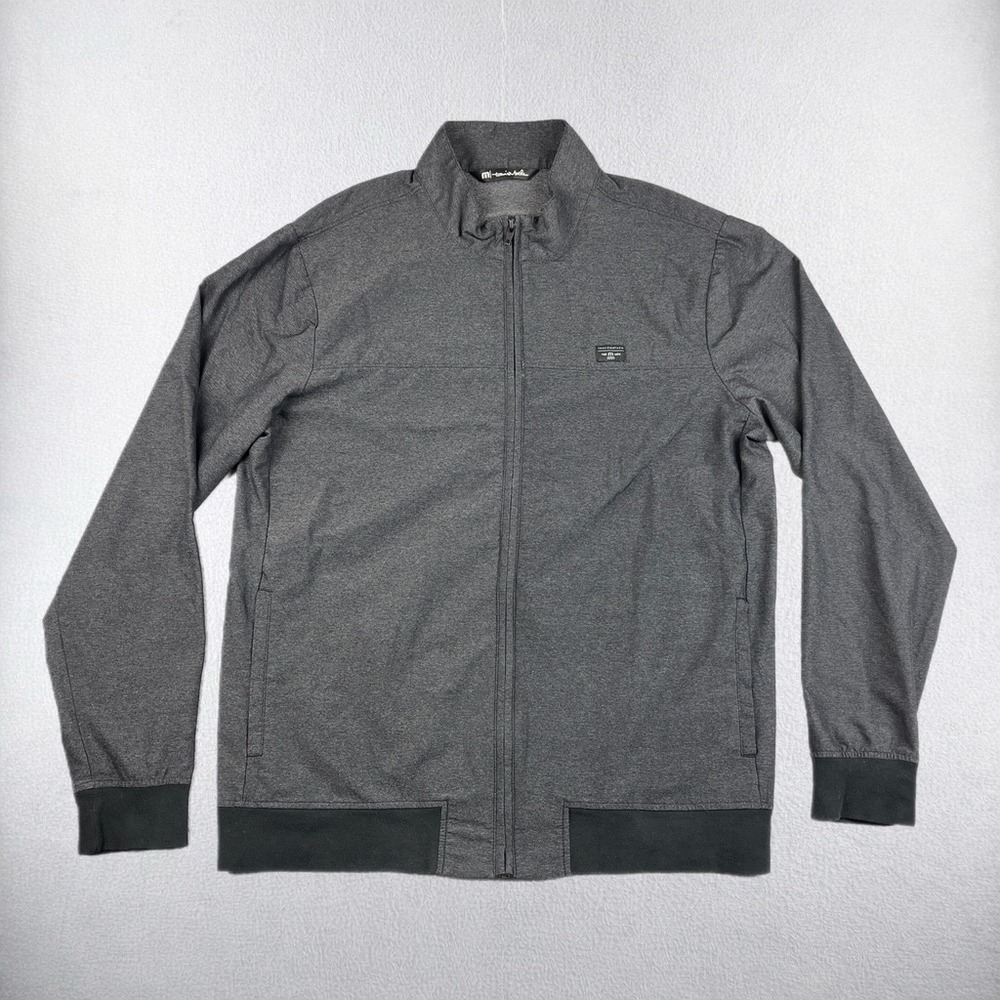 Travis Mathew Jacket Mens Large Gray Full Zip Lightweight Performance 1MV263